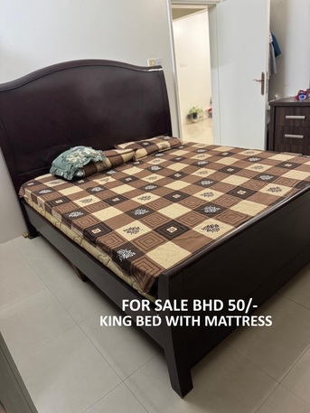 Manama, Furniture, BHD 50,  BHD 50, King Size Bed With Mattress For Sale