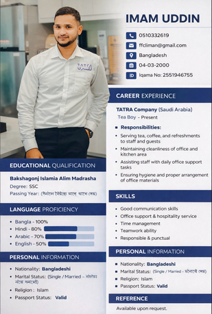Olaya, Job Seekers, Te Boy And Office Clean