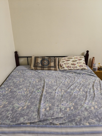 Riyadh, Furniture, SAR 350,  King Size Iron Bed (With 9-Inch Mattress Free) For Sale