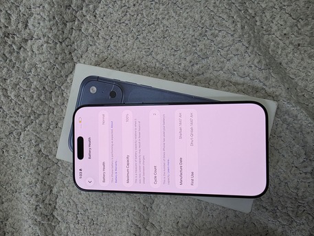 Khobar, Mobile Phones, SAR 5000,  IPhone 17 Pro Max 256gb Sale Swap 100 Battery 2 Cycle Count Only