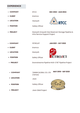 Dammam, Job Seekers, Safety Officee