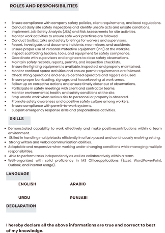 Dammam, Job Seekers, Safety Officee