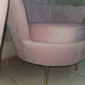 SAR 500,  Pink Velvet Shell-shaped Armchairs