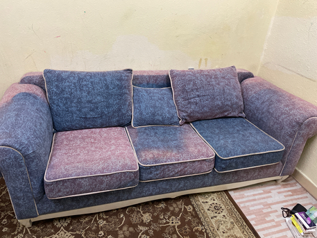 Al Badiyah, Furniture, SAR 300,  Neat Sofa Set 3+2+1 Seater For SAR300