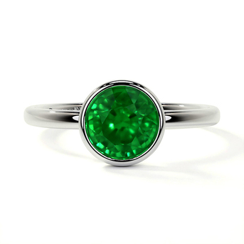 New York, Jewelry, USD 1748,  Purchase 0.42 Cts Emerald Ring AAAA Quality At GemsNY