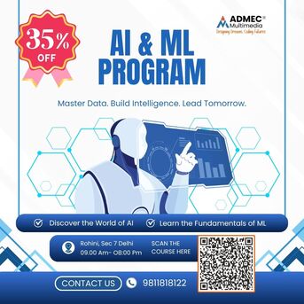 New Delhi, Education, Save 35% OFF On ADMEC&rsquo;s Advanced ML & AI Training In Delhi.