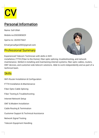 Riyadh, Job Seekers, I Am Install Wifi 4G 5G Internet