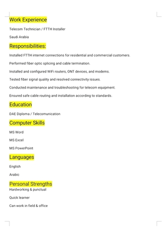 Riyadh, Job Seekers, I Am Install Wifi 4G 5G Internet
