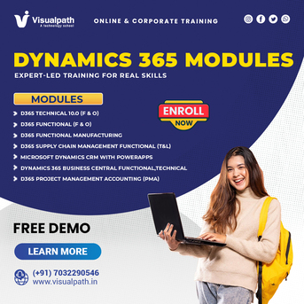 Hyderabad, Education, Dynamics 365 Modules Training For Real-Time Skills