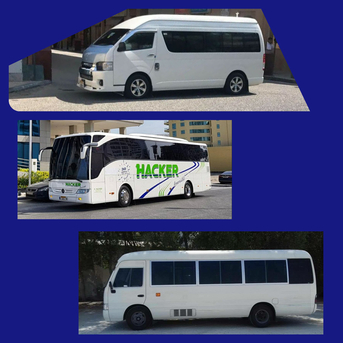 Manama, Passenger Transport, FAST SERVICES 50.SEATER BUS 30.SEATER COASTER 15.SEATER MINI BUS AVAILABLE