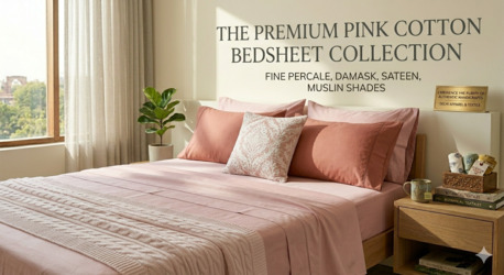 Mumbai, Household Items, INR 1499,  Pink Cotton Bedsheets Online India &ndash; Stylish Double Bed Bedding Sets | Theindiglobal