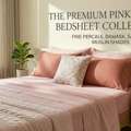 INR 1499,  Pink Cotton Bedsheets Online India &ndash; Stylish Double Bed Bedding Sets | Theindiglobal