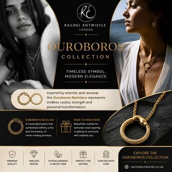 London, Jewelry, GBP 210,  Ouroboros Necklace For Modern And Elegant Styling
