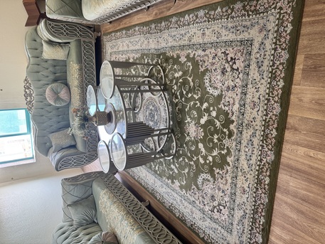 Al Malaz, Furniture, SAR 750,  12 Seater Sofa Set With Carpet And Central Table