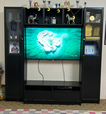 Jubail, Furniture, SAR 450,  IKEA TV Cabinet With Showcase And Desk