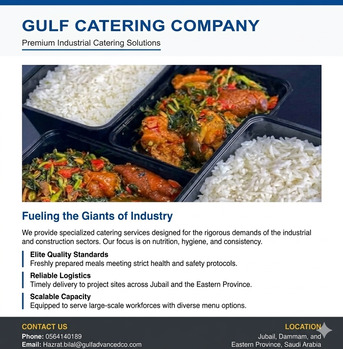 Jubail, General, We Offer Commercial Catering Service At Your Site.