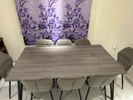Riyadh, Furniture, SAR 3400,  Sofa Set (4+4+4+1+1) And Dining Table 8 Chairs
