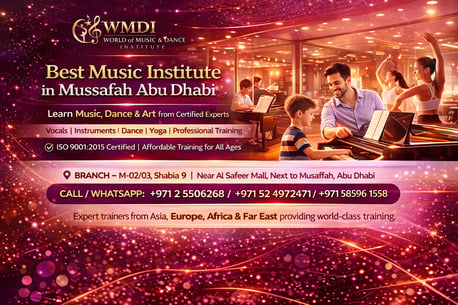 Abu Dhabi, Training, Professional Music And Dance Academy In Mussafah Abu Dhabi