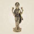 Premium Brass Lakshmi Idol For Wealth And Prosperity