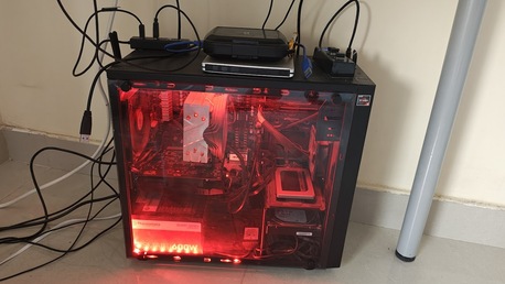 Hofuf, Computers, SAR 1500,  Desktop PC - Ryzen 5 2600, RX560 GPU, 16GB Ram, 512 SSD, 3TB HDD, Speakers And USB DVD RW
