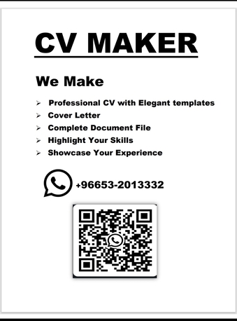 Jubail, Writing, Professional CV Maker