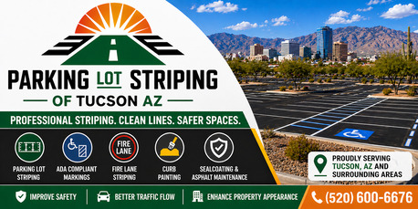 New York, Construction, Parking Lot Striping Of Tucson