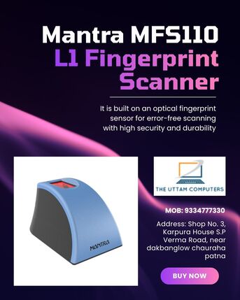 Mumbai, Electronics, Mantra MFS110 L1: Secure Fingerprint Scanner Biometric Devices