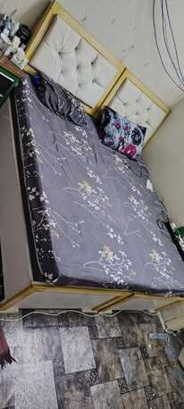 Hara, Furniture, SAR 350,  I Want To Sell Urgently Two Single Bed Combined Double BED With Double Bed Mattress