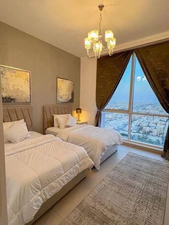 Al Yasmin, Apartments, Flats, Houses & Villas, SAR 170000/year,  Furnished,  2 BR,  129 Sq. Meter,  Turn-Key Luxury On The 21st Floor Of Ascott Rafal
