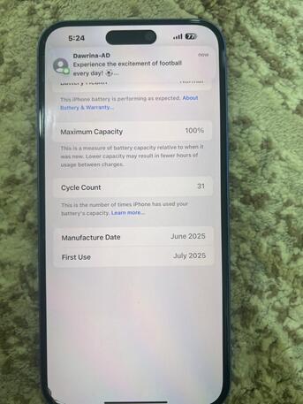 Dammam, Mobile Phones, SAR 2650,  I Phon 16 Plus