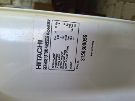 Al Sharafeyah, Appliances, SAR 450,  Hitachi Fridge/Refrigerator-Freezer, Made In Thailand, Double Door In Excellent Working