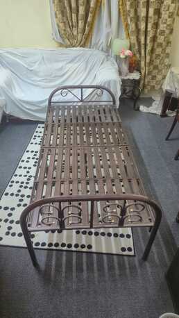 Mushrefah, Furniture, SAR 200,  Foldable Steel Single Bed And Mattress For Sale