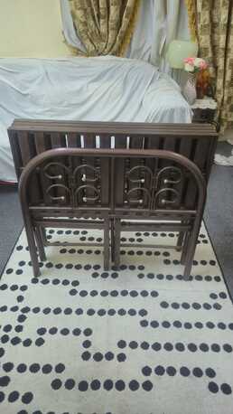 Mushrefah, Furniture, SAR 200,  Foldable Steel Single Bed And Mattress For Sale