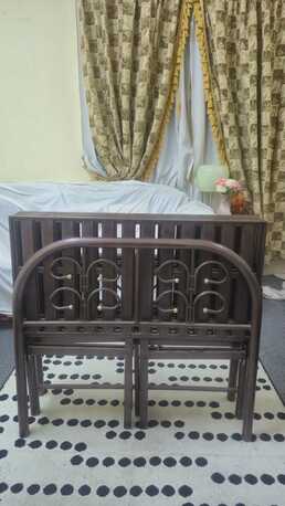 Mushrefah, Furniture, SAR 200,  Foldable Steel Single Bed And Mattress For Sale