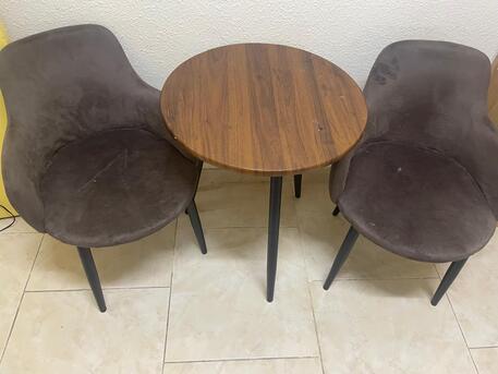 Hara, Furniture, SAR 75,  Round Tea Table 2 Chairs - 75 SAR