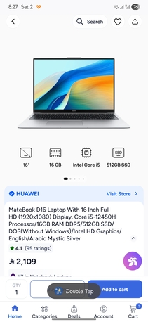 Hara, Computers, SAR 1600,  Huawei MateBook D16