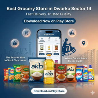 Dwarka, Food, INR 100,  Best Grocery App In Dwarka Sector 14 &ndash; Fast & Reliable Delivery