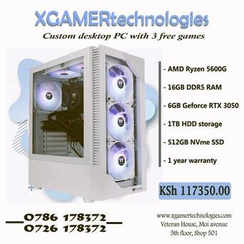 Nairobi, Computers, KES 117350,  Custom Produced Ryzen 5 PC With RTX Graphics