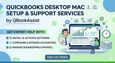 Washington DC, Accounting, QuickBooks Desktop Mac Plus Setup & Error Fixing | QBookAssist