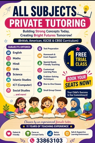 Muharraq, Lessons Offered, Tuition By Experienced Lady Tutor All Subjects 33863103