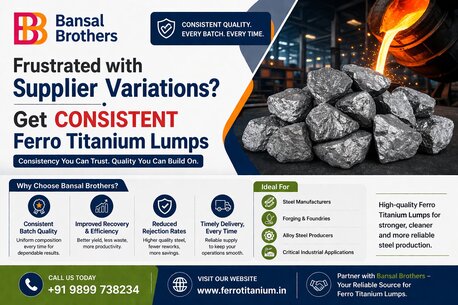 Mumbai, Automotive, Frustrated With Supplier Variations? Get Consistent Ferro Titanium Lumps
