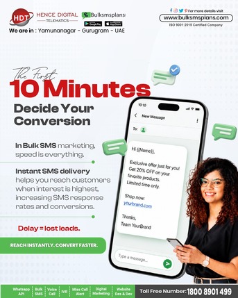 Gurgaon, Marketing, Convert More Leads In The First 10 Minutes With Bulk SMS Marketing