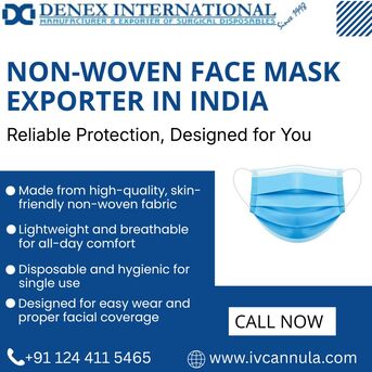 Gurugram, Health, Non-Woven Face Mask Manufacturer And Exporter In India