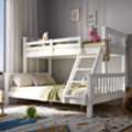 GBP 199,  Solid Wood Triple Bunk Bed With Three Tiers, Slatted Base On Each Level