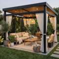 AED 1000,  Retractable Shades Pergola And Motorized Aluminum Pergola In Uae.