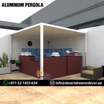 Springs, Farm & Garden, AED 1000,  Retractable Shades Pergola And Motorized Aluminum Pergola In Uae.