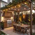 AED 1000,  Backyard Wooden Pergola Design In Uae.
