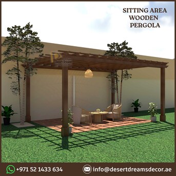 Springs, Farm & Garden, AED 1000,  Backyard Wooden Pergola Design In Uae.