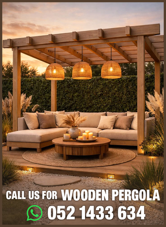 Springs, Farm & Garden, AED 1000,  Backyard Wooden Pergola Design In Uae.