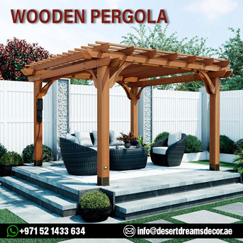 Springs, Farm & Garden, AED 1000,  Backyard Wooden Pergola Design In Uae.